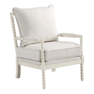 Spindle Accent Chair with Wood Frame