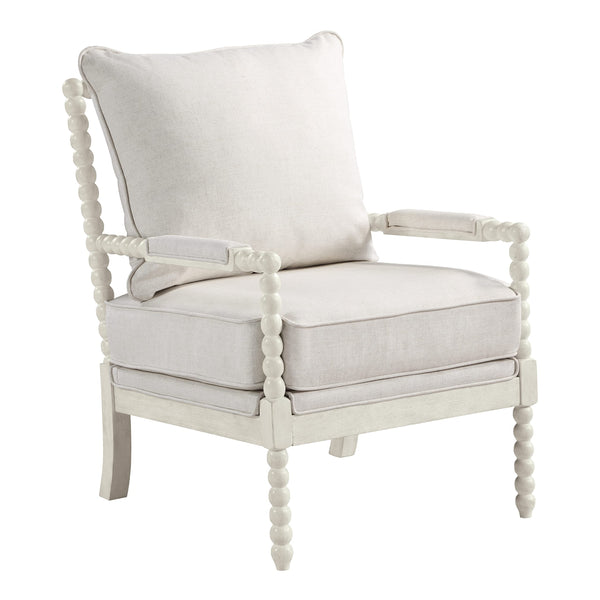 Spindle Accent Chair with Wood Frame
