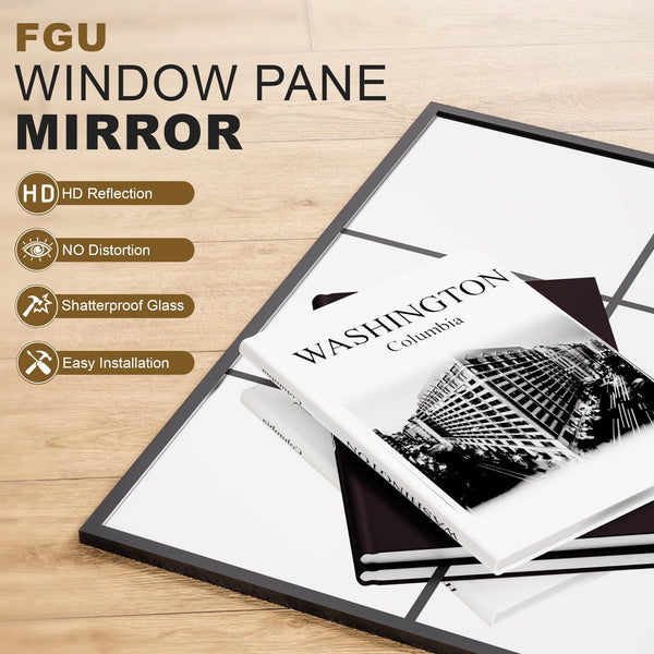 Rectangular Metal Framed Wall Mirror