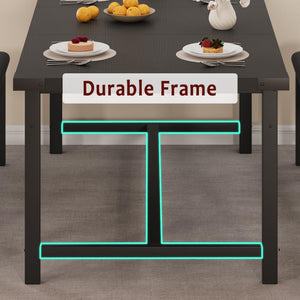 3-Piece Extendable Dining Table Set with 2 Upholstered Benches