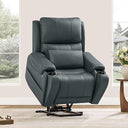 Power Lift Recliner Chair with Heat and Massage – Genuine Leather