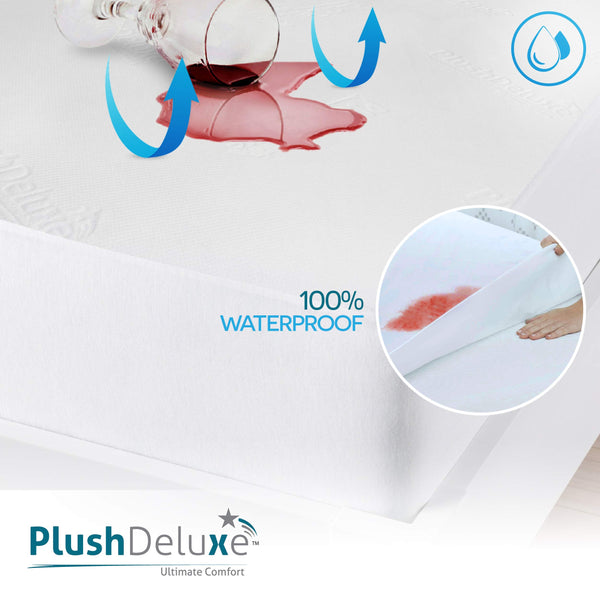 Waterproof Viscose Mattress Protector – Ultra Soft, Breathable & Noiseless
