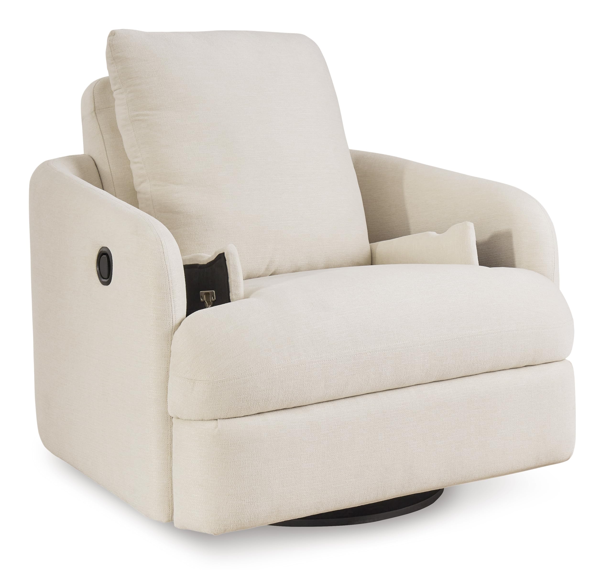 Swivel Glider Rocker Recliner with Hidden Storage – Beige Performance ...