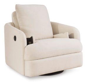 Swivel Glider Rocker Recliner with Hidden Storage – Beige