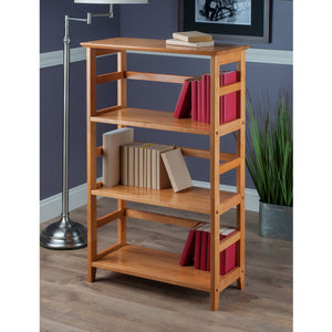 4-Tier Beechwood Bookshelf – Honey Finish