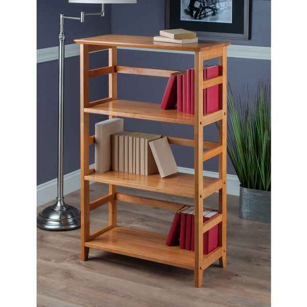 4-Tier Beechwood Bookshelf – Honey Finish