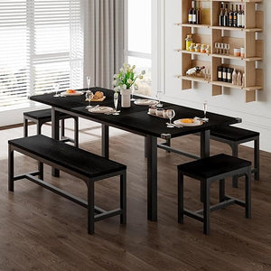 5-Piece Extendable Dining Table Set