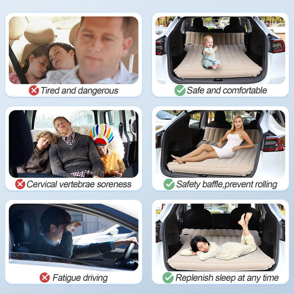 Car Air Mattress for Tesla & Universal SUV – Camping Bed