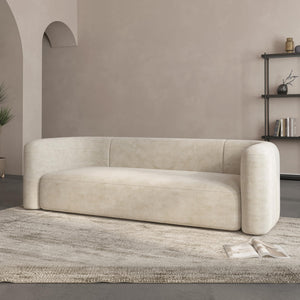 Modern Velvet Sofa Couch with Deep Seating