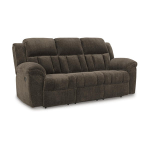 Manual Reclining Sofa – Polyester Upholstery, Pull Tab