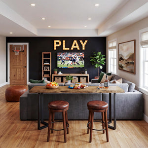 63" Rectangular Live Edge Bar Table