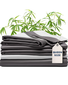 Bamboo Viscose Sheets & Duvet Cover Set – Cooling Bedding, 6-Piece