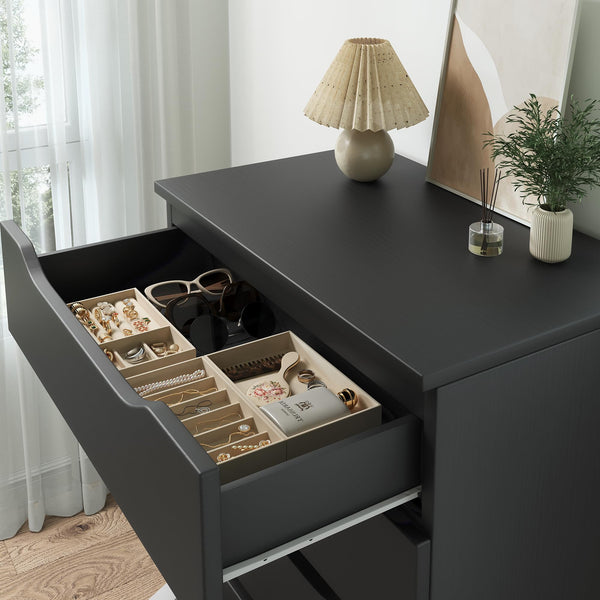 5-Drawer Dresser with Hidden Storage Compartment