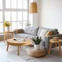 Round Coffee Table Set of 3 – Farmhouse Nesting Tables