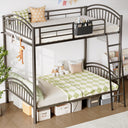 Twin Over Twin Metal Bunk Bed with Storage