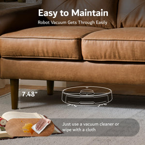 3-Seater Faux Leather Sofa