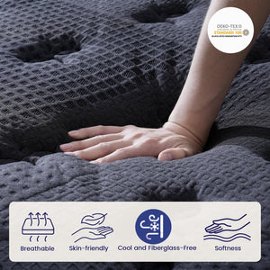 Hybrid Mattress – Gel Memory Foam & Pocket Springs, Euro Top, Medium Firm