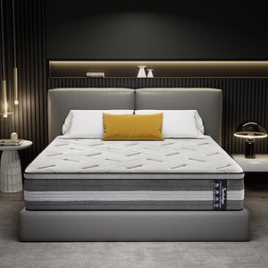 14 Inch Hybrid Mattress – Euro Top, Memory Foam & Pocketed Springs