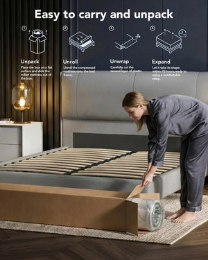 Hybrid Mattress with Cooling Gel Memory Foam