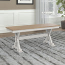 Farmhouse Dining Bench 48" – Antique White
