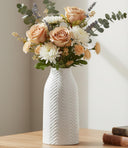 White Ceramic Flower Vase – Small, Medium & Large
