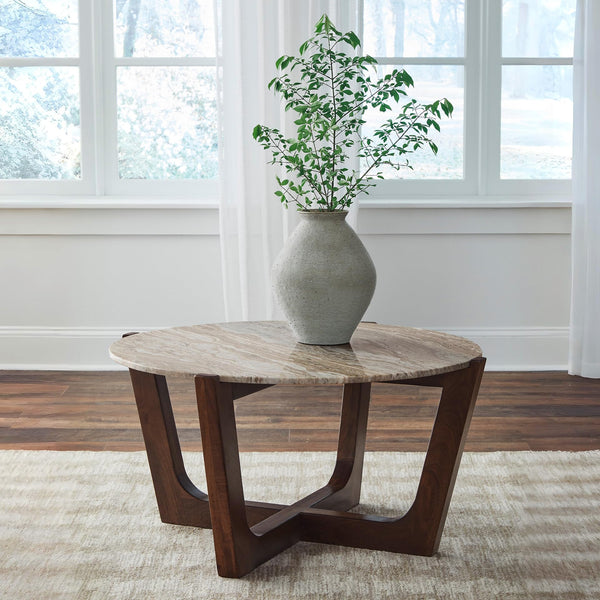 Round Marble Top Coffee Table