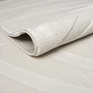 Cream Geometric Area Rug – Modern Soft Indoor Rug