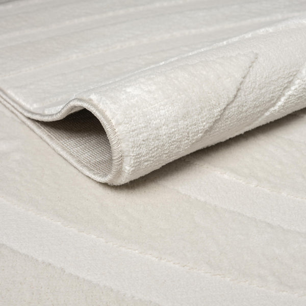 Cream Geometric Area Rug – Modern Soft Indoor Rug