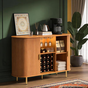 55" Wine Bar Cabinet with LED Lights