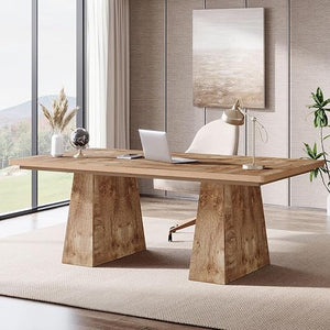 63-Inch Executive Desk with Double Pedestal