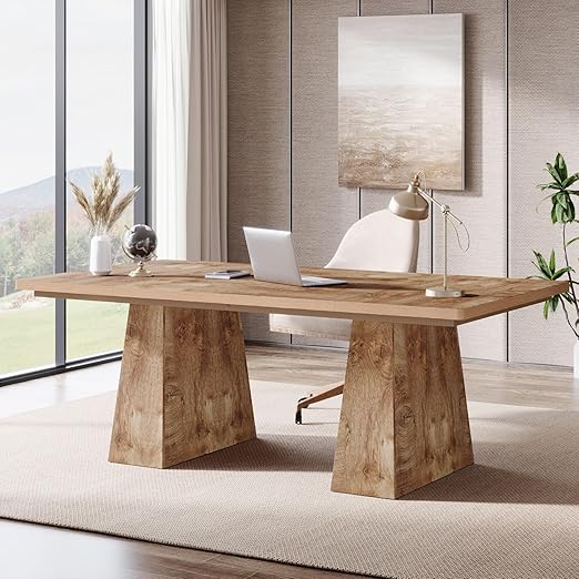 63-Inch Executive Desk with Double Pedestal