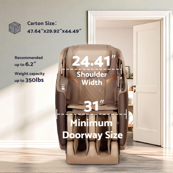 3D Full Body Massage Chair with Zero Gravity & SL Track