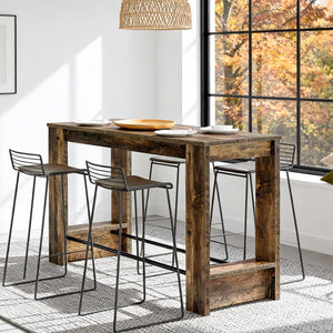 63-Inch Farmhouse Counter Height Dining Table