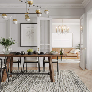 70.86" Oval Dining Table for 6–8 People