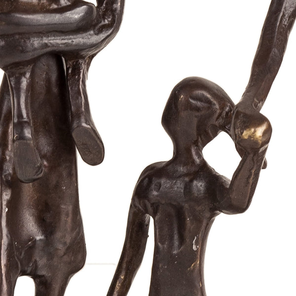 Bronze Family of Five Metal Sculpture – Home Decor Accent Piece