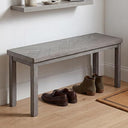 Upholstered Storage Bench with Wood Legs – 48" Entryway & Bedroom Ottoman