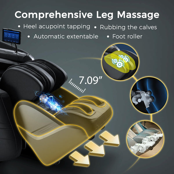 4D Massage Chair – Zero Gravity SL-Track Recliner