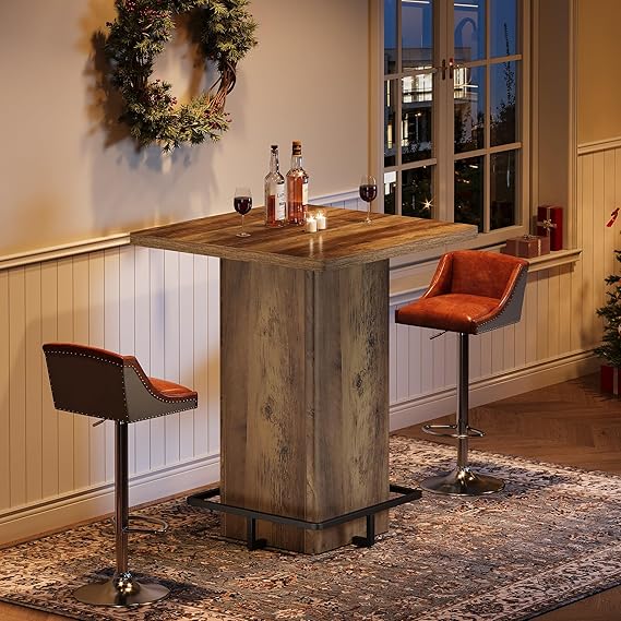 Square Bar Table, 39.37" High