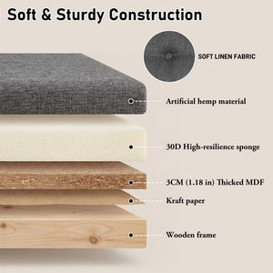 Square Storage Ottoman with LED Lights & Outlets