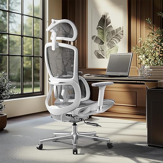 High Back Ergonomic Mesh Office Chair with 3D Armrests & Adjustable Lumbar Support