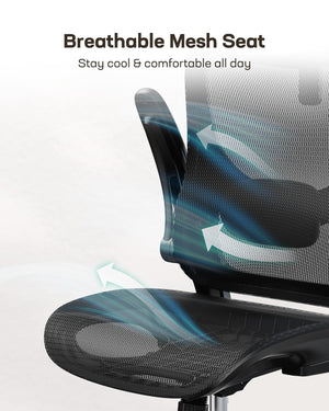 Ergonomic Mesh Office Chair – High Back with Lumbar Support