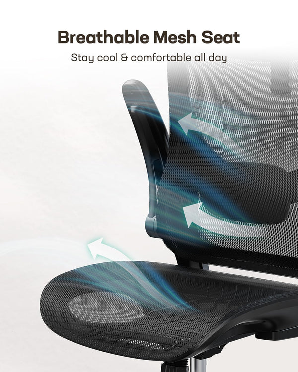Ergonomic Mesh Office Chair – High Back with Lumbar Support