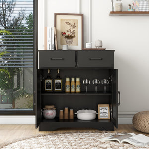 Sideboard Cabinet with 2 Drawers & 2 Doors
