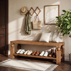 47-Inch Entryway Bench with Shoe Storage