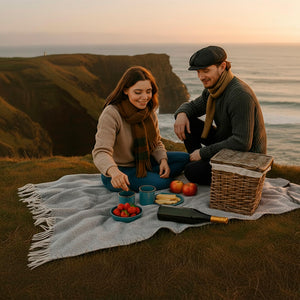 Merino Cashmere Wool Throw Blanket