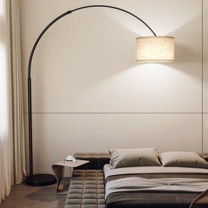 82" Arc Floor Lamp with Adjustable Arm & 3-Color LED