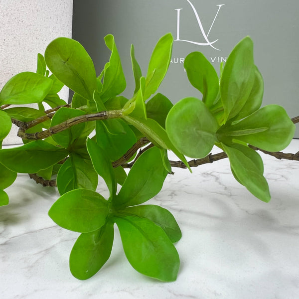 Ceramic Vase with Faux Greenery Stems Set