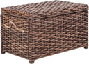 Wicker Storage Trunk with Removable Lid