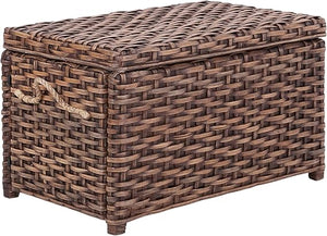Wicker Storage Trunk with Removable Lid