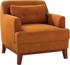 Oversized Accent Chair with Thick Cushion – Terry Fabric Armchair